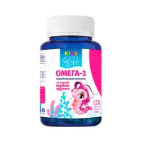 Детская Омега 3 жевательные капсулы тутти-фрутти 500 мг 120 шт Доктор Море