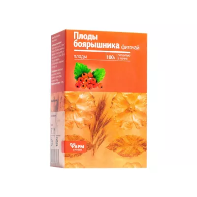 Фиточай Плоды боярышника 100 г пакет 1 шт Фармгрупп