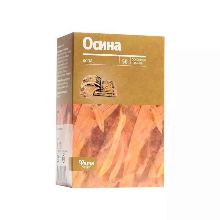 Осина кора 50 г пакет 1 шт Фармгрупп