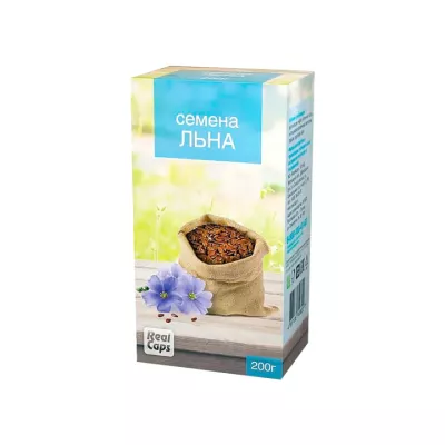 Семена льна 200 г пачка 1 шт Real Caps