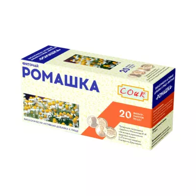 Фиточай Ромашка 1,5 г фильтр-пакет 20 шт СОИК