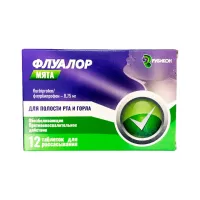 Флуалор мята 8,75 мг таблетки для рассасывания 12 шт