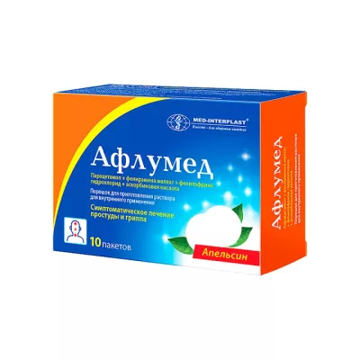 Афлумед с сорбитолом порошок для приготовления раствора для приема внутрь пакет 10 шт