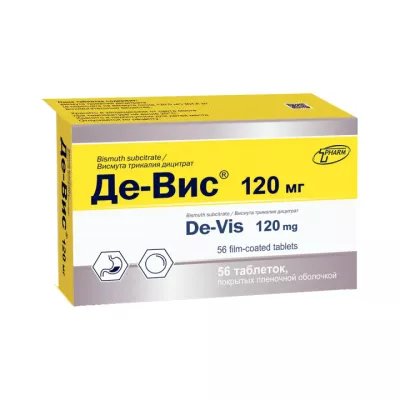 Де-Вис 120 мг таблетки покрытые пленочной оболочкой 56 шт