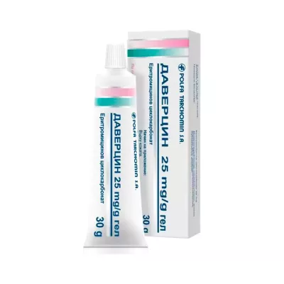 Даверцин 25 мг/г гель для наружного применения 30 г туба 1 шт