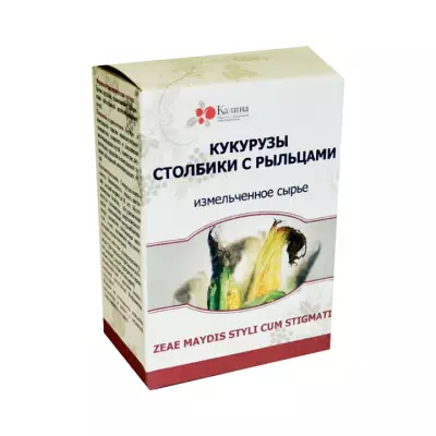 Кукурузы столбики с рыльцами сырье измельченное 35 г пачка 1 шт