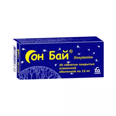 Сон Бай 15 мг таблетки покрытые пленочной оболочкой 30 шт