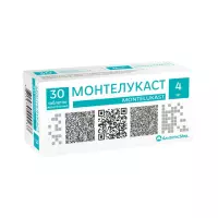 Монтелукаст-АМ 4 мг таблетки жевательные 30 шт