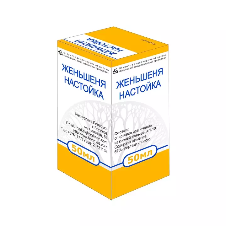 Женьшеня настойка 50 мл флакон 1 шт