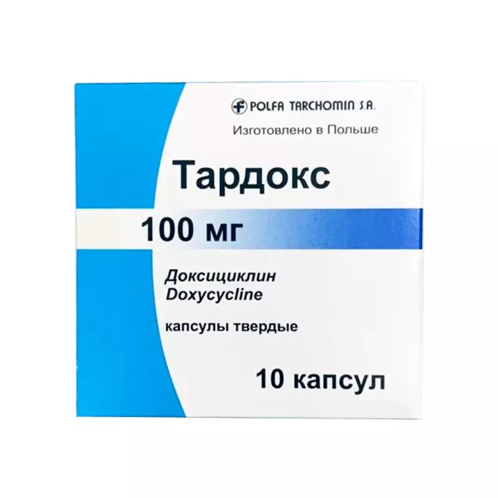 Тардокс 100 мг капсулы 10 шт