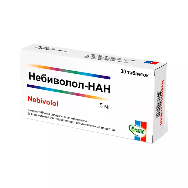 Небиволол-НАН 5 мг таблетки 30 шт