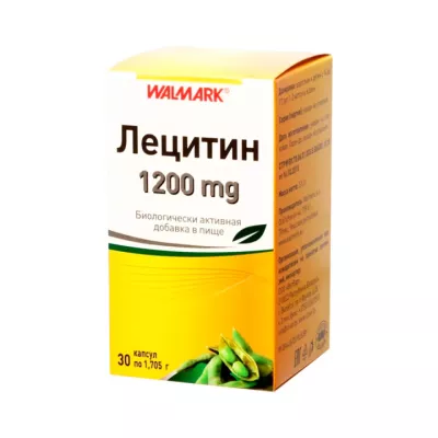 Лецитин 1200 мг капсулы 30 шт Walmark