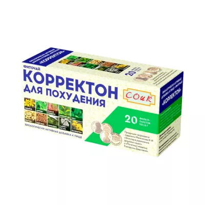 Фиточай Корректон для похудения 1,5 г фильтр-пакет 20 шт СОИК