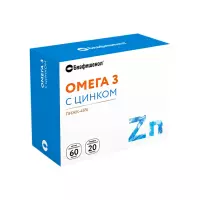 Биафишенол Омега-3 с цинком капсулы 80 шт