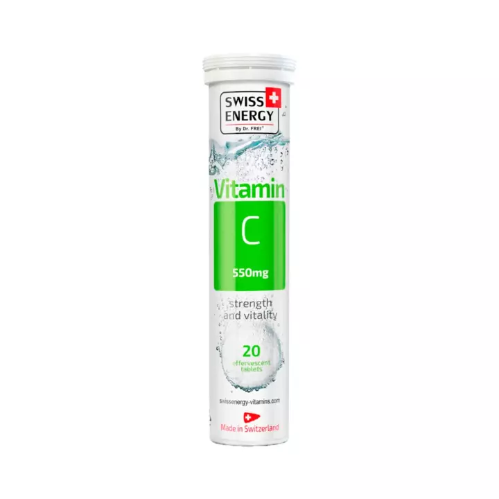 Витамин С 550 мг таблетки шипучие 4 г 20 шт Swiss Energy