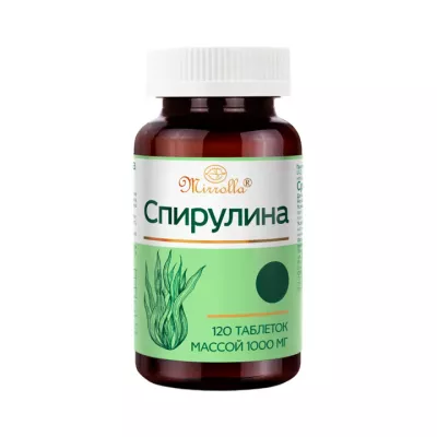 Спирулина 750 мг Мирролла таблетки 120 шт