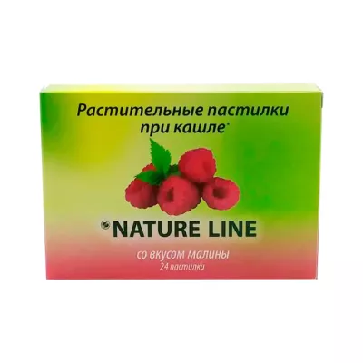 Натурлайн леденцы с растительными экстрактами малина 2,5 г 24 шт