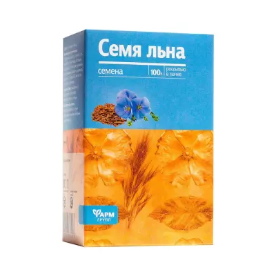 Семя льна 100 г пакет 1 шт Фармгрупп