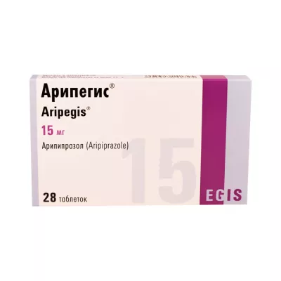 Арипегис 15 мг таблетки 28 шт