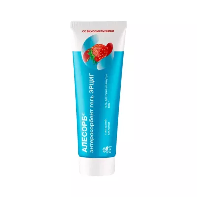 Алесорб Энтеросорбент Гель Эрциг клубника гель для приема внутрь 180 г туба 1 шт Erzig