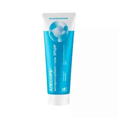 Алесорб Энтеросорбент Гель Эрциг без ароматизатора гель для приема внутрь 180 г туба 1 шт Erzig