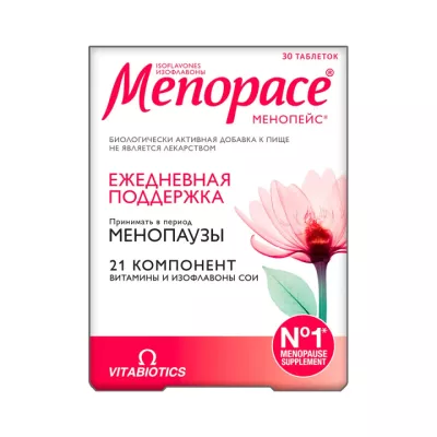 Менопейс Изофлавоны таблетки 1118 мг 30 шт Vitabiotics