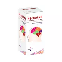 Неохолин 600 мг/7 мл раствор для приема внутрь 100 мл флакон 1 шт