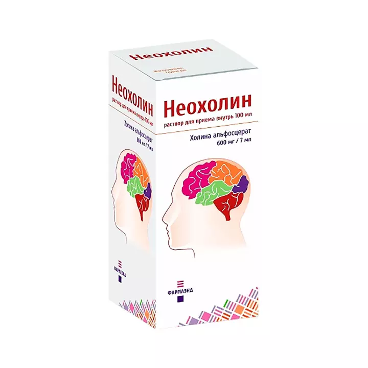 Неохолин 600 мг/7 мл раствор для приема внутрь 100 мл флакон 1 шт
