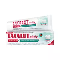 Lacalut Aktiv защита десен и снижение чувствительности зубная паста 65 г туба 1 шт