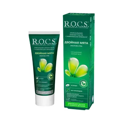 R.O.C.S. Энергия утра Двойная мята зубная паста 74 г туба 1 шт