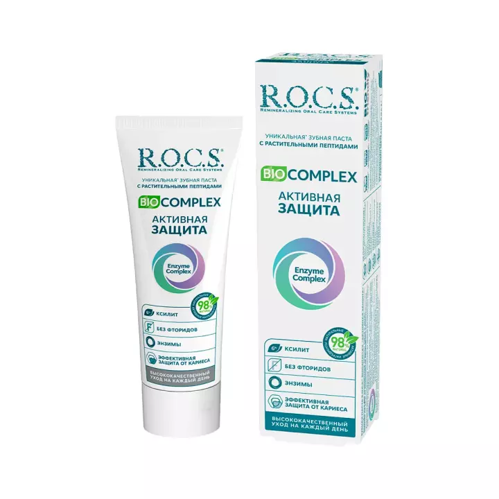 R.O.C.S. Biocomplex Активная защита зубная паста 94 г туба 1 шт