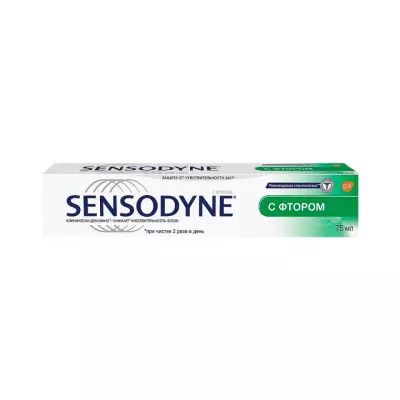 Sensodyne с фтором зубная паста 75 мл туба 1 шт