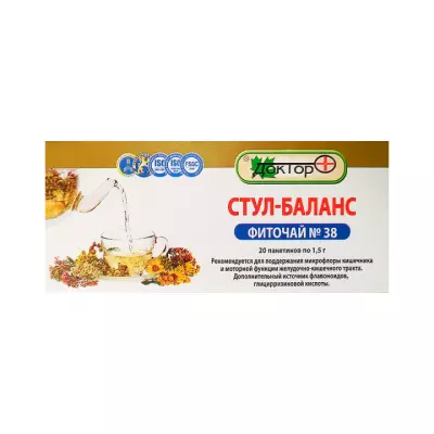 Фиточай №38 Стул-баланс 1,5 г фильтр-пакет 20 шт Доктор Плюс
