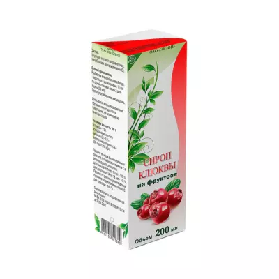 Полесье №8 сироп клюквы на фруктозе 200 мл флакон 1 шт Экзон