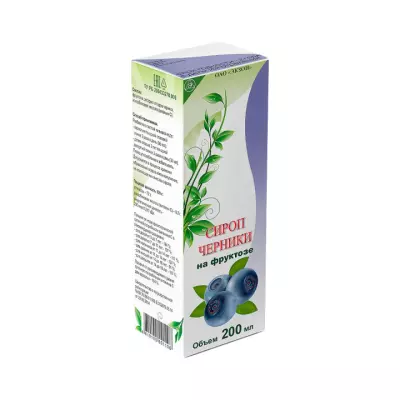 Полесье №7 сироп черники на фруктозе 200 мл флакон 1 шт Экзон