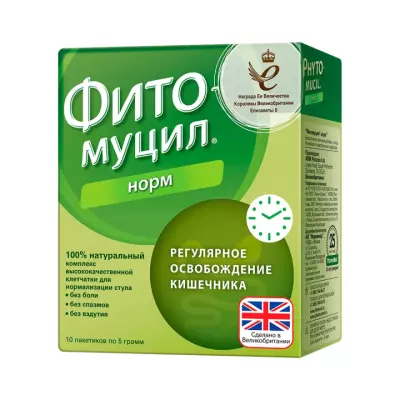 Фитомуцил Норм порошок 5 г пакет 10 шт PharmaMed