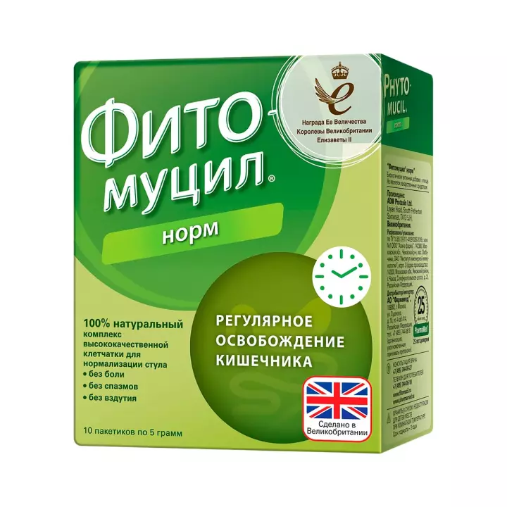 Фитомуцил Норм порошок 5 г пакет 10 шт PharmaMed