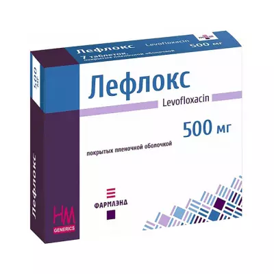 Лефлокс 500 мг таблетки покрытые пленочной оболочкой 5 шт