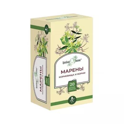 Марены корневища и корни сырье растительное 1,5 г фильтр-пакет 20 шт Целебная поляна