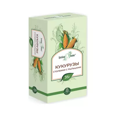 Кукурузы столбики с рыльцами сырье растительное 35 г пачка 1 шт Целебная поляна