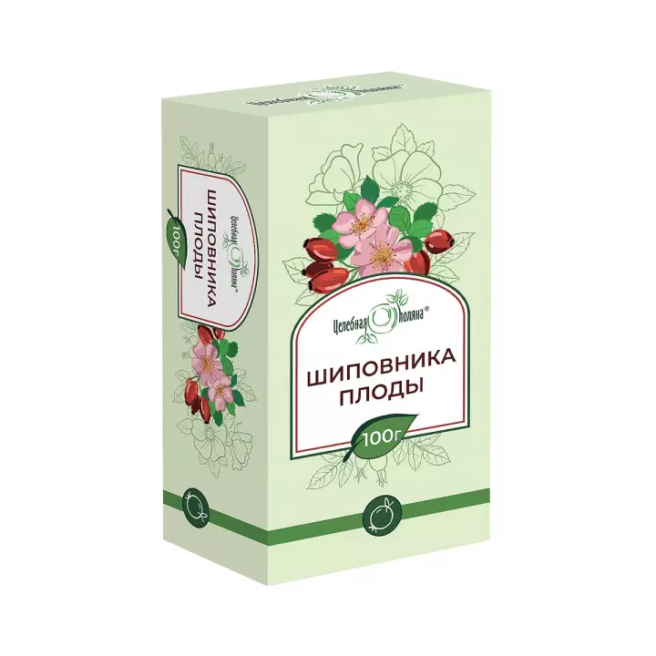 Шиповника плоды сырье растительное 100 г пачка 1 шт Целебная поляна