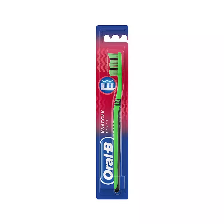 Oral-B 1-2-3 Классик зубная щетка средней жесткости 1 шт