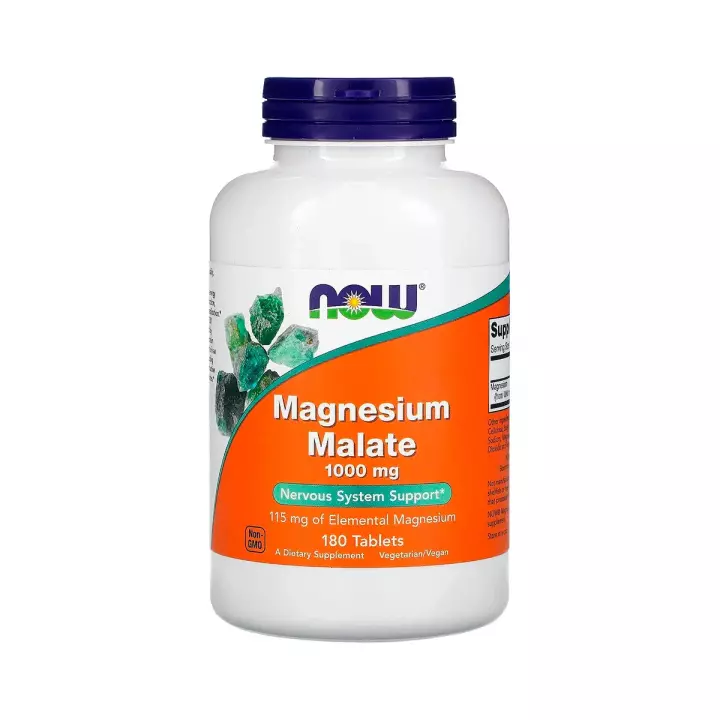 NOW Магния малат 1000 мг таблетки 1566 мг 180 шт