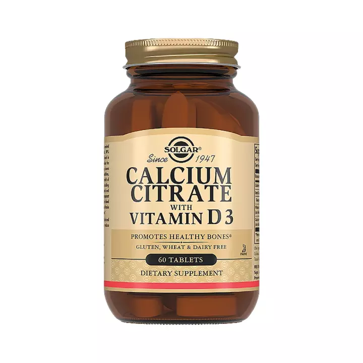 Цитрат кальция с витамином D3 таблетки 1602 мг 60 шт Solgar