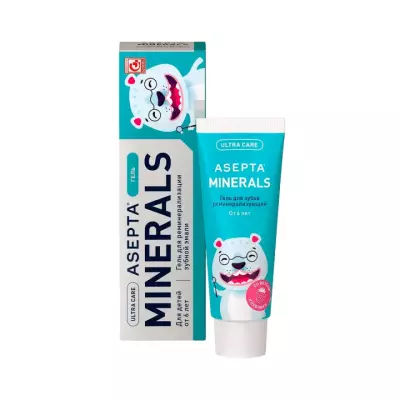 Асепта гель зубной реминерализующий для детей от 6 лет 40 г туба 1 шт