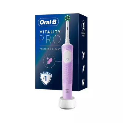 Oral-B Vitality Pro D103.413.3 CrossAction Protect X Clean Lilac зубная щетка электрическая 1 шт