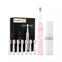 Fairywill Е11 зубная щетка электрическая розовая 1 шт + 8 насадок + чехол