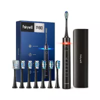Fairywill P80 зубная щетка электрическая черная 1 шт + 8 насадок + чехол