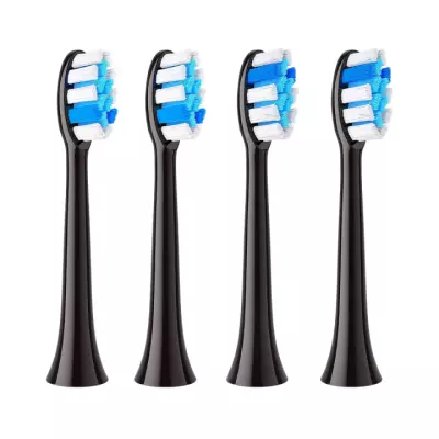 Fairywill PW11 для моделей P9, P10, P11, P80, T9 насадка для электрической зубной щетки черного цвета 4 шт