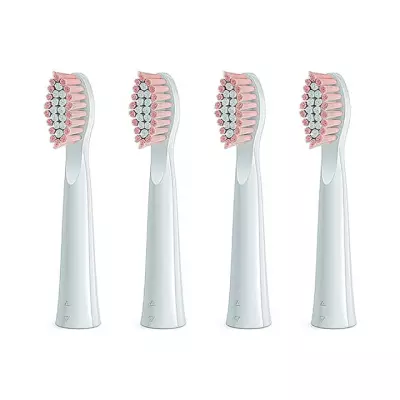 Fairywill EW11 для моделей E6, E11, D7S насадка для электрической зубной щетки розового цвета 4 шт